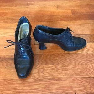 Black heel dress shoes/booties